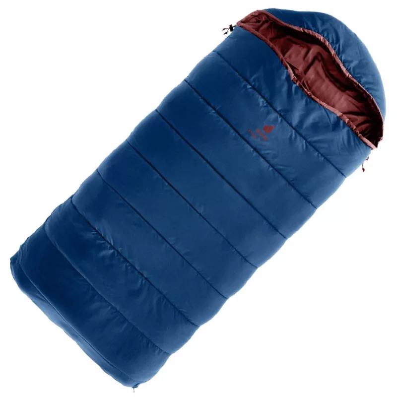 Deuter children's sleeping bag Starlight SQ (130-170 cm) - nightblue/redwood