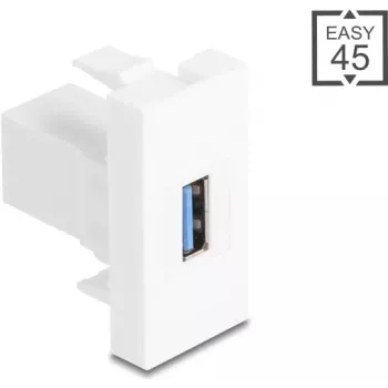 USB Type-A 5 Gbps module DELOCK Easy 45 — Type-A BU to Type-A, 5 Gbps