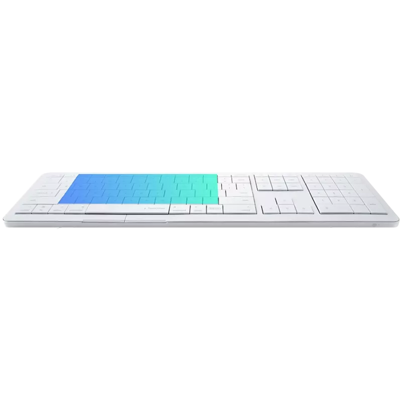 Wireless Keyboard CLEVETURA CLVX 1 Touch-On-Keys AI — ANSI US Mac layout, Scissor Switches, Aluminum Chassis, Interactive RGB