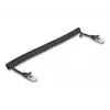 Network Cable DeLOCK RJ45 Coiled Cable male to male Cat.5e 1m black