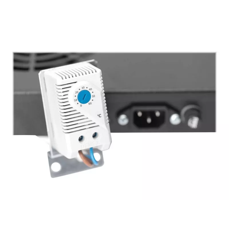 Vented blank panel Digitus DN-19 FAN-4-HO-SW