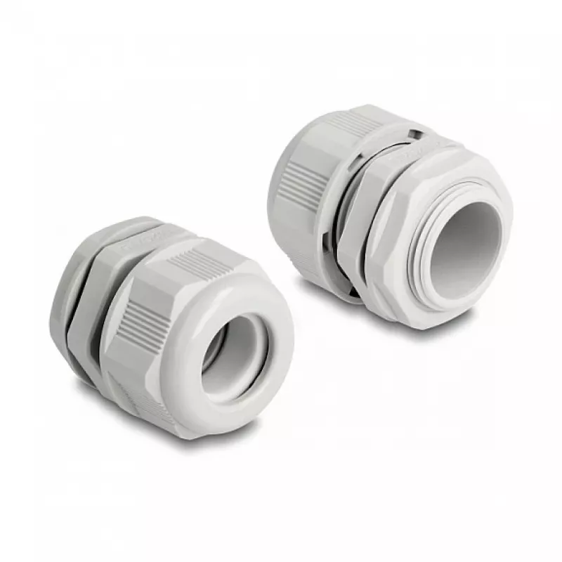 DeLOCK EX Cable Gland M25 grey 2 pieces Polyamide