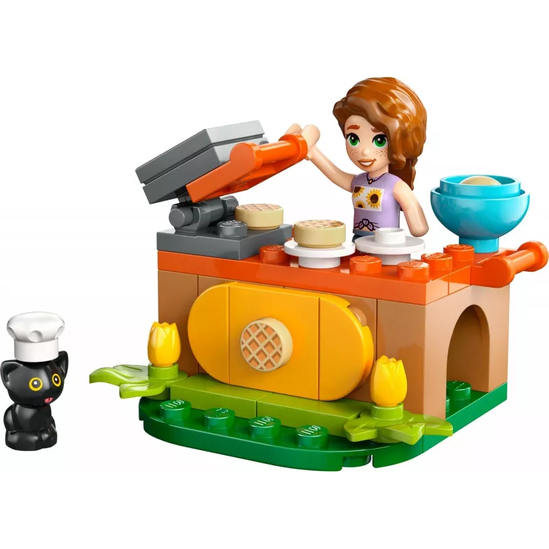 Construction toy LEGO Friends 30696 Autumn's Waffle Stand playset, small build, minifigures included