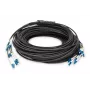 DIGITUS LWL Vorkonfektionierte Fibre Optic Universal Breakout Cable, Singlemode OS2, 8 Fibres, LC/UPC - LC/UPC