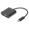 DIGITUS DA-70853 USB-C to VGA Adapter, Full HD 1080p, Black