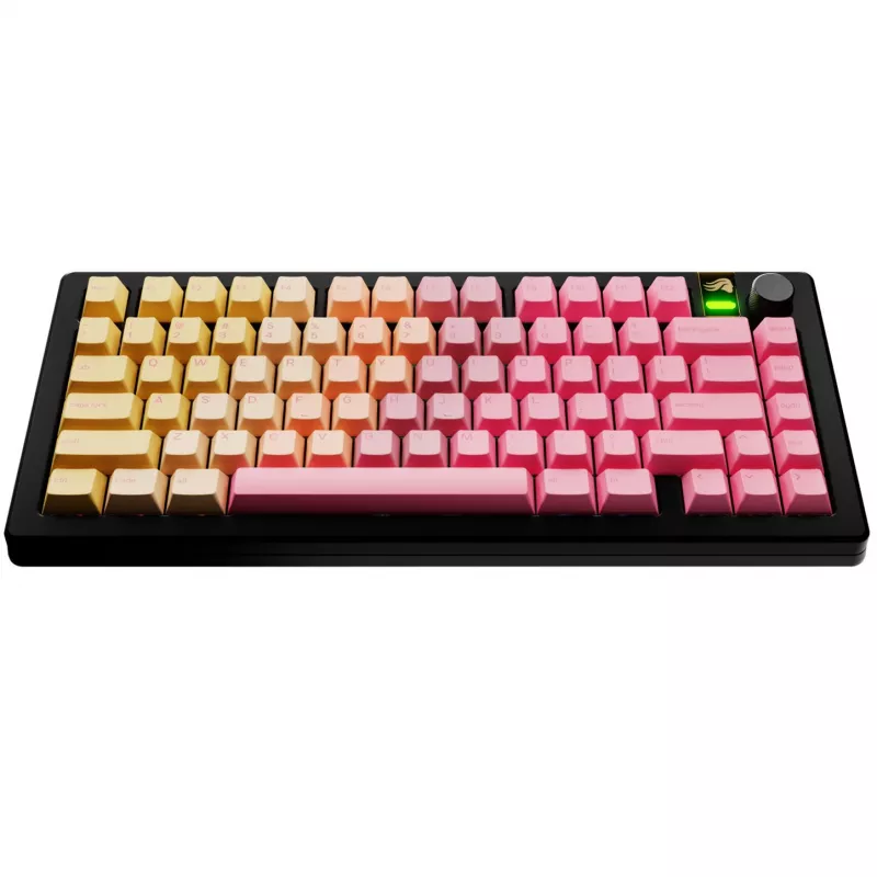 Keycaps GLORIOUS GPBT Gradient Grapefruit ANSI layout PBT dye-sub keycap set