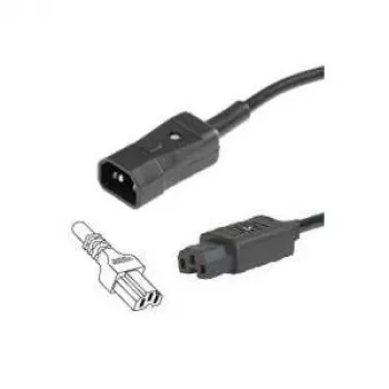 Power cable Bachmann 356.1240 Black 2 m C14 C15 coupler