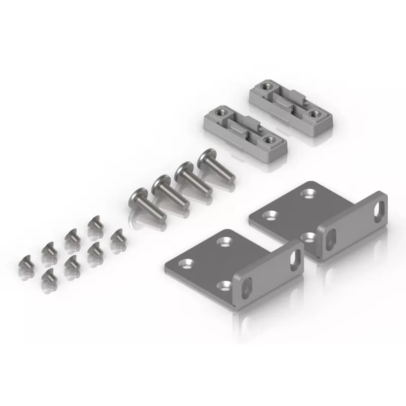 Mounting kit Ubiquiti UACC-Rack-Ear-1U Grey Galvanized steel