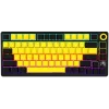 Wireless mechanical gaming keyboard LORGAR KBP7075W — Black/Yellow, EN layout