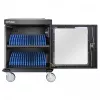 Manhattan Laptop Charging Cart/Trolley via AC Adapter (EU) 32-bay, Install device's AC Adapter (power cables) into unit, Suitable for ALL laptops (to 15.6 inch), iPads, MacBooks, Chromebooks, other USB-C devices, Bays 380x30x280mm, Cabinet, Lockable