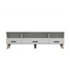 Cama RTV stand LOTTA 180cm white + sonoma oak