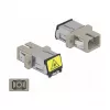 Optical Fiber Coupler DeLOCK 86889 SC Simplex female to SC Simplex female Multi-mode beige