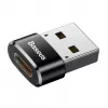 Baseus USB Male to Type-C Female Adapter Converter Black