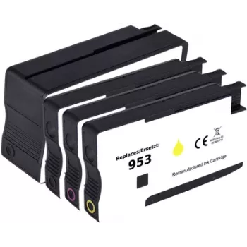 Renkforce Ink Combination-Pack replaces HP 953 (6ZC69AE) compatible Combination-Pack Black, Cyan, Magenta, Yellow RF-I-HP953BKCMY4PK RF-5718854 (RF-5718854)