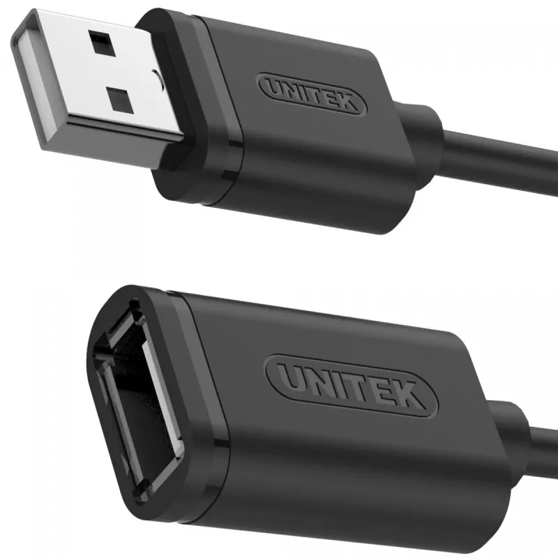 Cable Extension Cable Unitek Y-C428GBK USB 2.0, Am-af,