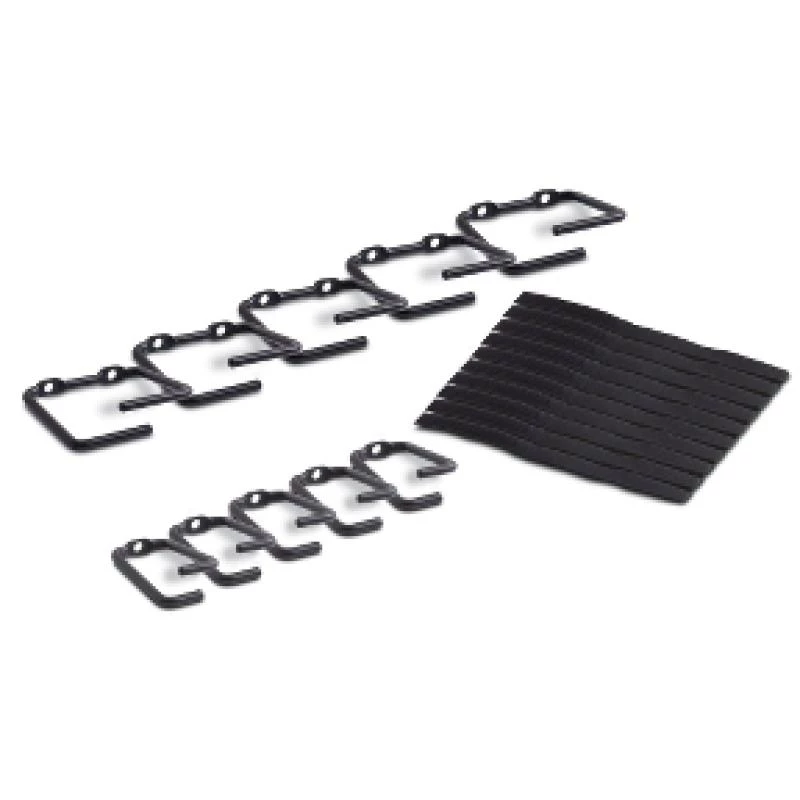 APC NetShelter Cable Management, Rings, Set of 5 small and 5 large, Black