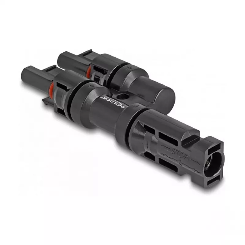 Solar panel Connector DeLOCK DL4 1 male to 2 female Black