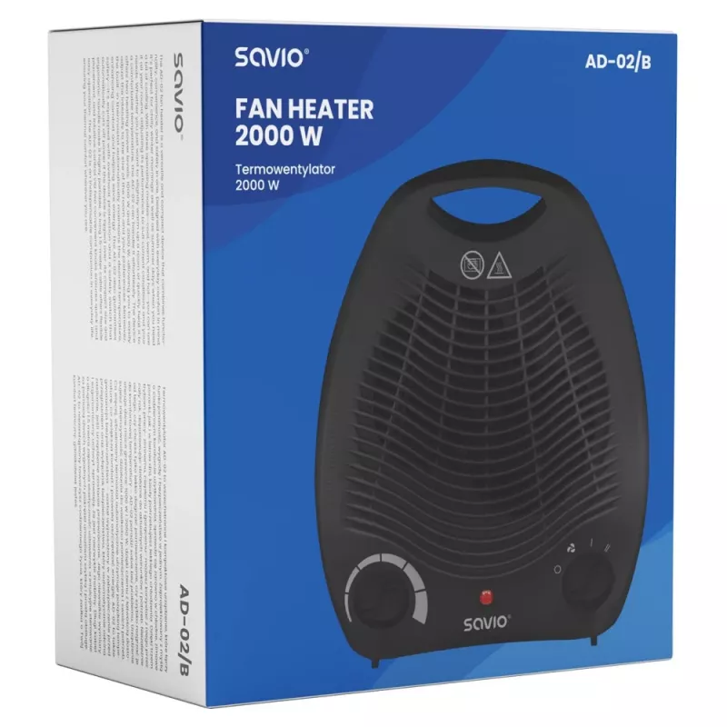 Savio AD-02 B household fan Black