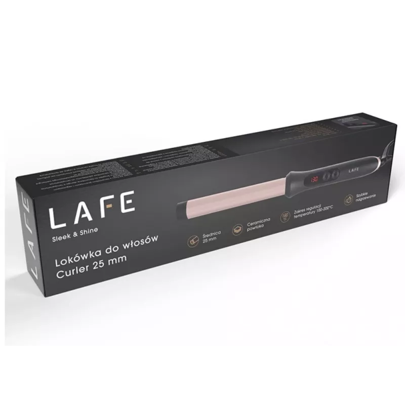 Curling iron LAFE Sleek & Shine Curler 25 mm LAFLKA47571 – 25 mm barrel, electric hair curler