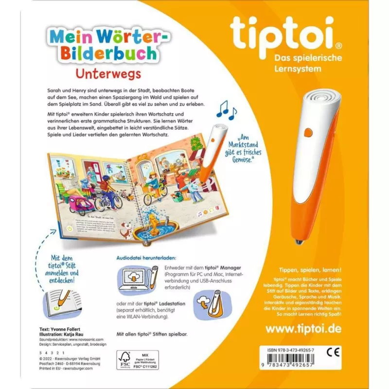 tiptoi Mein Word Picture Book: Unterwegs, Learning Book