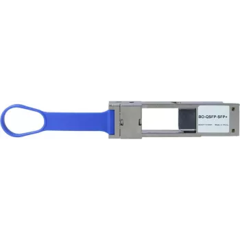 BlueOptics EB49-BO QSFP28 to SFP28 Converter Module for 100 Gigabit, SFP28 Transceiver Slot, Multi/Singlemode, 0–+70°C