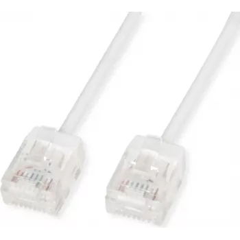 ROLINE UTP Patch Cable Cat.6A Ultra- kurzer RJ45 White 1m - Network - UTP (21.15.4471)