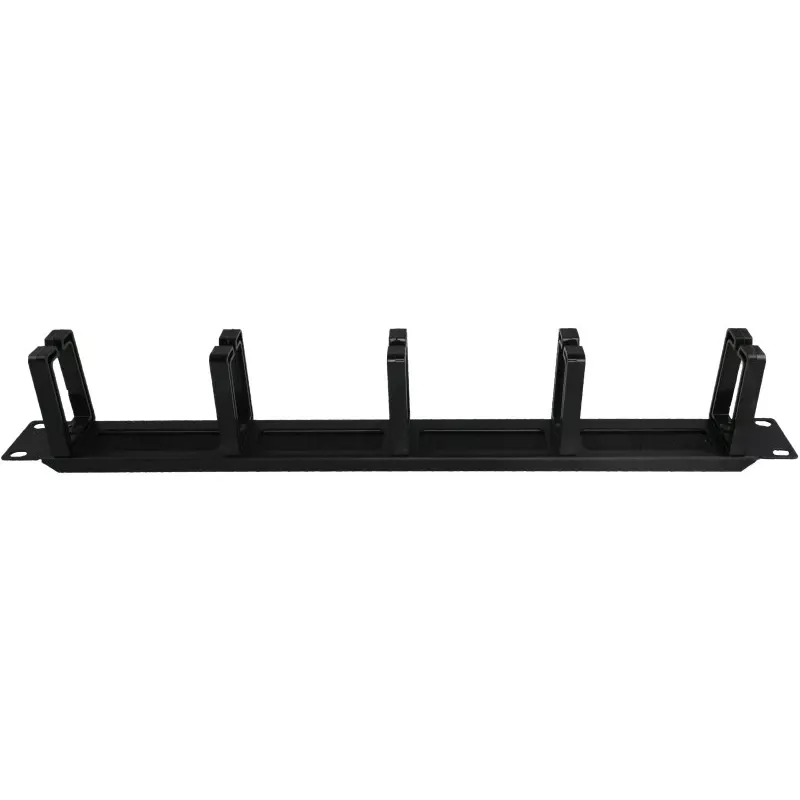 Alantec PK048 1U 19 cable organizer with brushed grommet, 5 plastic holders