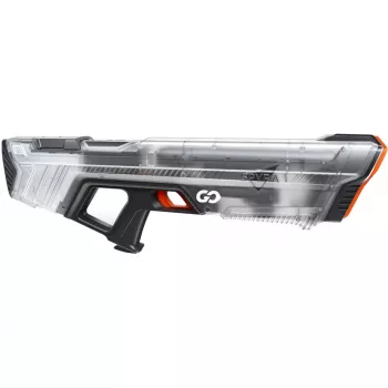 Water pistol SpyraOne SpyraGO Clear Transparent — compact rechargeable water blaster SPGO1T