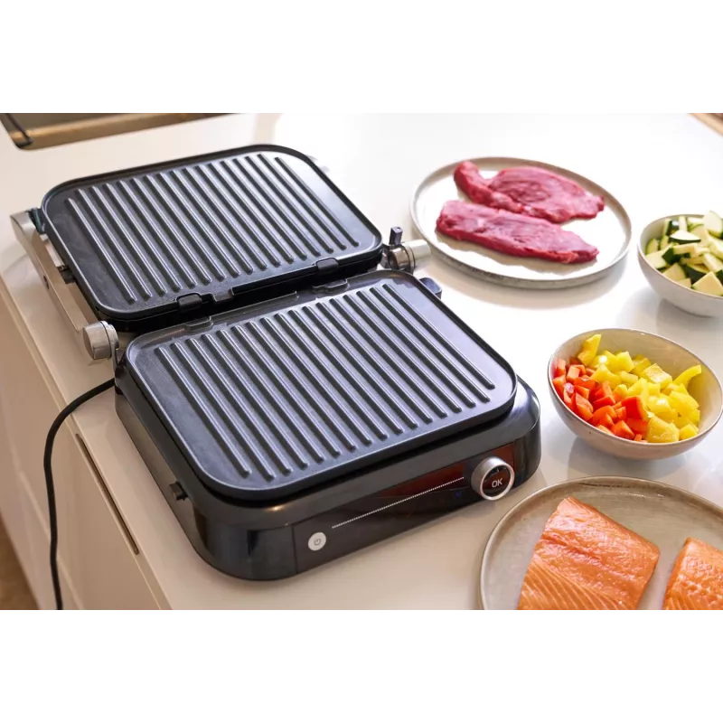 Contact Grill SEVINI Pro, KG 2395 (Silver/black, 1.800 Watt)