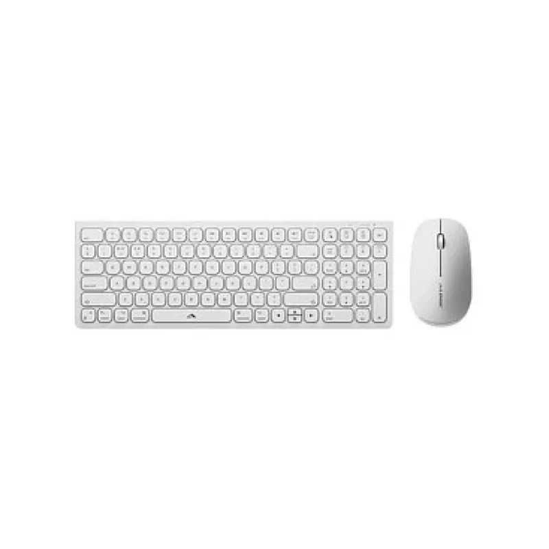 Alogic Echelon Compact USB-C BT Keyboard German+ Mouse White - Keyboard - USB Type C - Keyboard - USB Type C