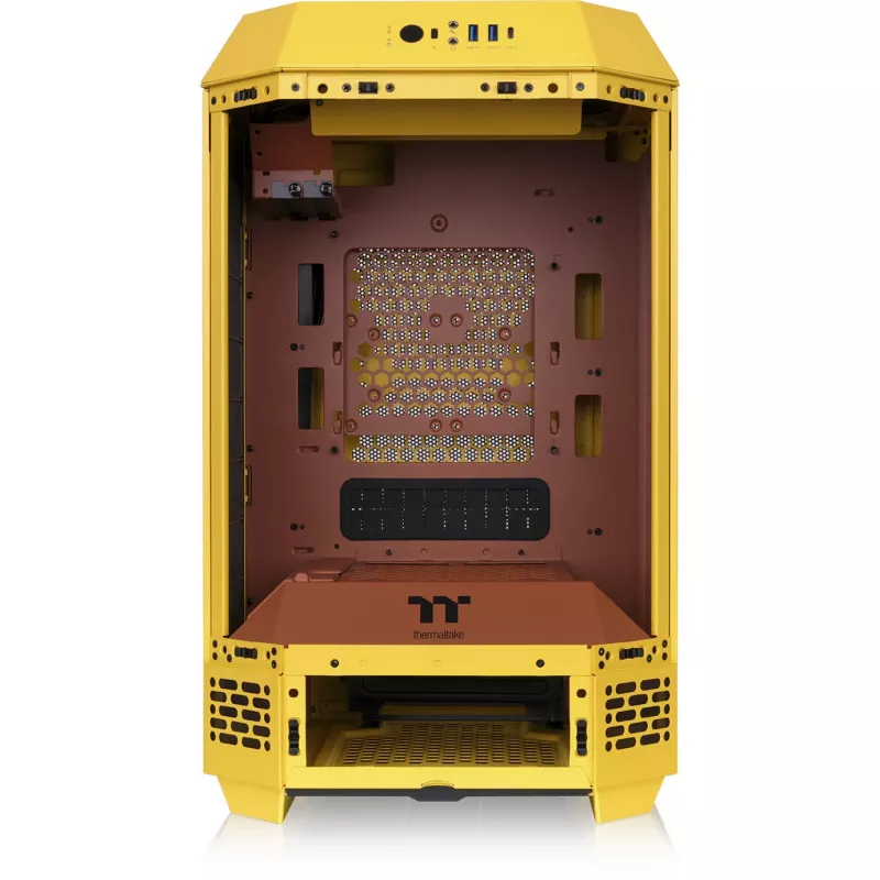 Mini Tower Chassis THERMALTAKE The Tower 250 Butter Caramel — microATX/Mini-ITX, ATX support, compact case