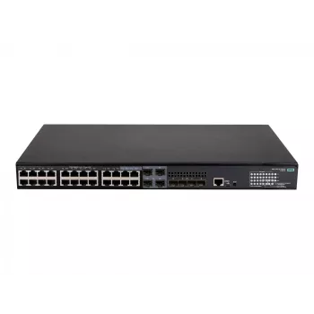 HPE - FlexNetwork 5140 24G PoE+ 4SFP+ EI - Switch - L3 - Smart - 24 x 10/100/1000 (PoE+) + 4 x Combo 10/100/1000Base-T (PoE+) / 100/1000Base-X SFP + 4 x 10 Gigabit Ethernet / 1 Gig