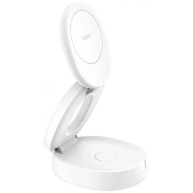 Charging Station Belkin BOOSTCHARGE WIZ035kqWH 2-in-1 Qi2 15W for phones and accessories