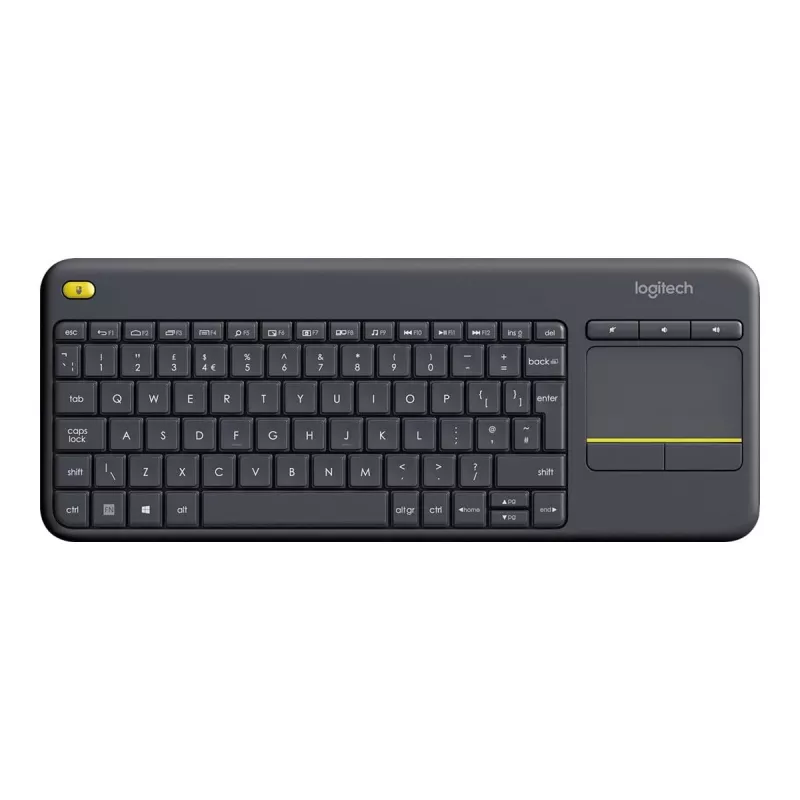 Logitech Wireless Touch Keyboard K400 Plus Mini QWERTZ Black