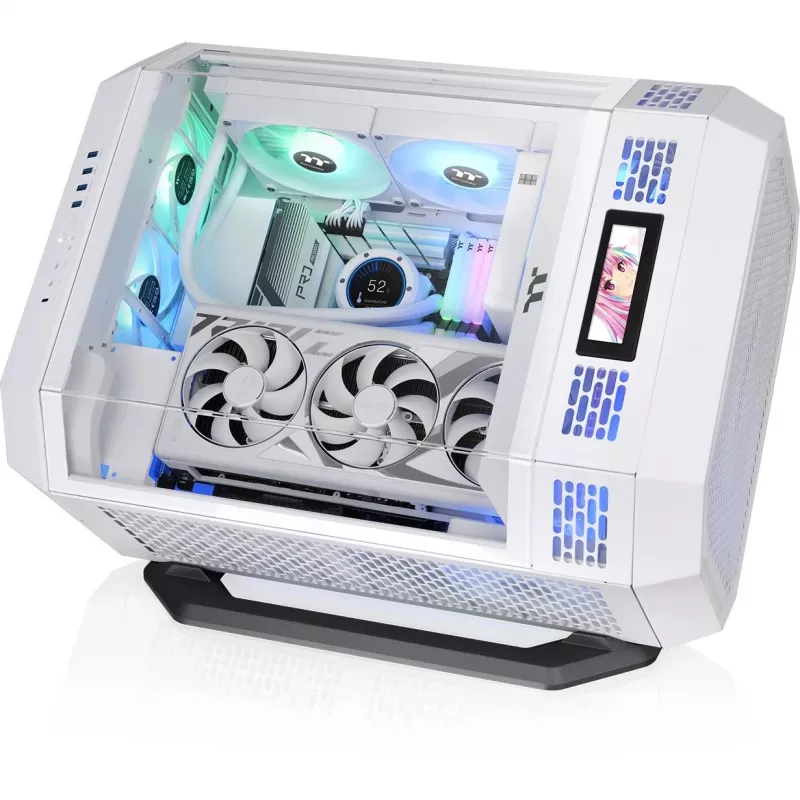 Chassis-Stand Kit for The Tower 600 Snow (black/White, for Horizontal Placement)