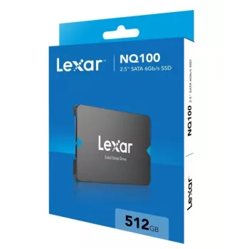 2.5 inch SSD Lexar NQ100 512 GB SATA III, 550 MB/s read, 6 Gbit/s transfer