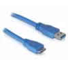 DeLOCK Micro USB 3.0 Cable 1M, USB A, 5 Gbit/s, Blue