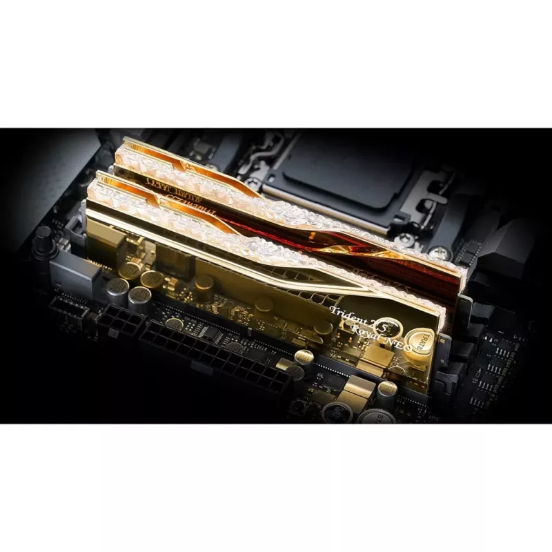 DIMM 32 GB DDR5-6000 (2x 16 GB) Dual-Kit, Arbeitsspeicher gold, F5-6000J2836G16GX2-TR5NG, Trident Z5 Royal Neo, AMD EXPO