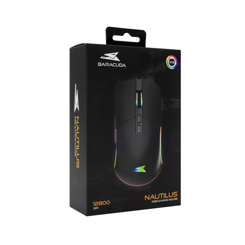 Mouse Baracuda BGM-011 Nautilus Black RGB USB
