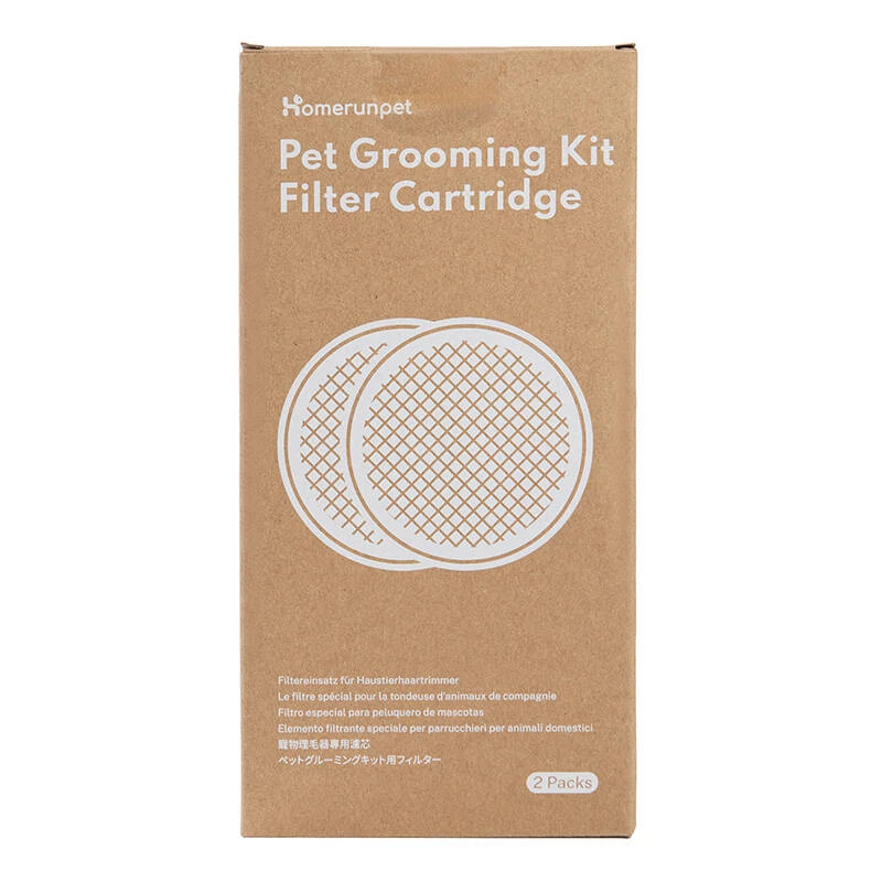 Replacement filters Homerunpet HC15.F02 for pet grooming kit, model HC15.F02, pack-compatible