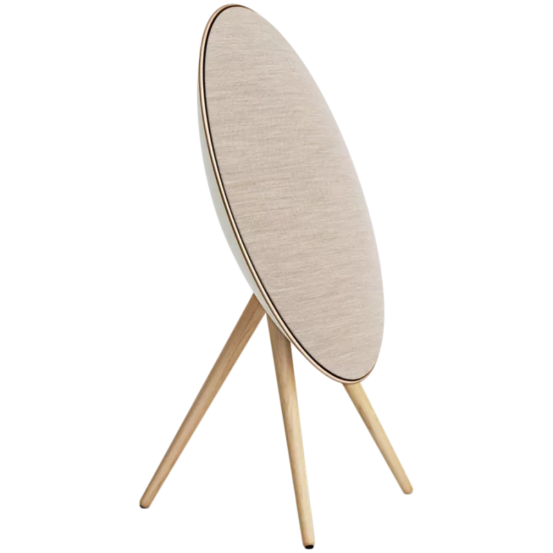 Beosound A9 5th Gen Speaker Gold Tone (Back Sand/Cover Golden/Legs White Oak)