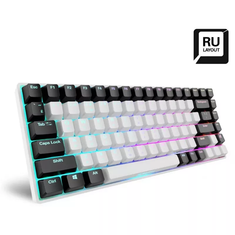 Sharkoon SKILLER SGK50 S3 Keyboard Gaming USB QWERTY Russisch White