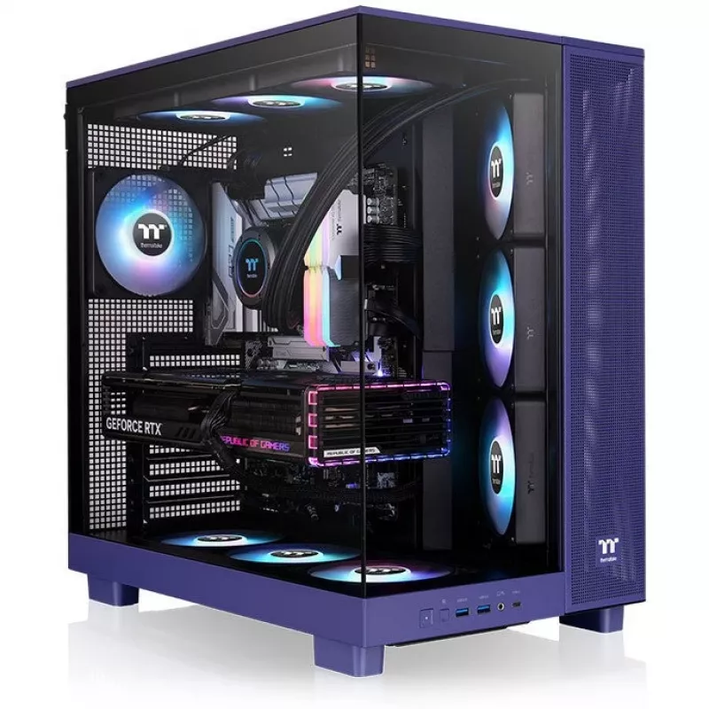 View 380 XL TG ARGB , Tower-Enclosure Violet, Tempered Glass x 2