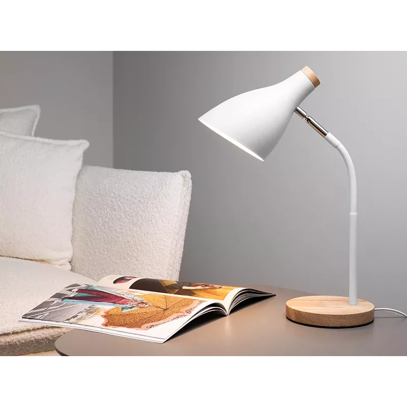 Table lamp Borland TRAOSW47235 white — desk lighting, compact design