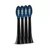 Toothbrush heads silk'n SYR4PEUZS001 — 4 replacement heads, black, medium bristles