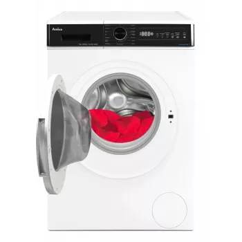 Freestanding washing machine AMICA WA3S712BLiSHB, 7 kg, 1200 RPM, 2100 W, LED display, Black door