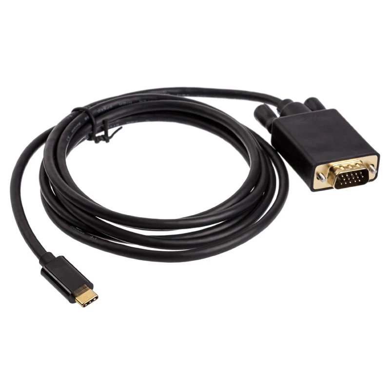 Cable gender changer USB Type-C VGA Akasa AK-CBCA17-18BK