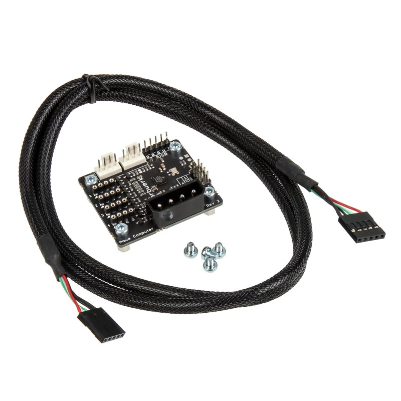Lighting LED controller Aqua-Computer farbwerk USB — 12 V, 2.5 A, black