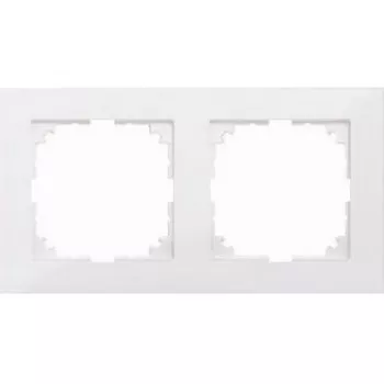 Wall plate / switch cover Merten MEG4020-3619, white, thermoplastic, single gang