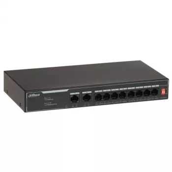 Network switch DAHUA SF1010LP — unmanaged 10-port switch for PoE devices